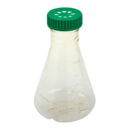 2l erlenmeyer flask vent cap baffled bottom sterile