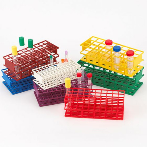 40 place nylon wireless tube rack red