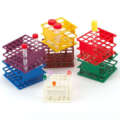 20 place nylon wireless tube rack red
